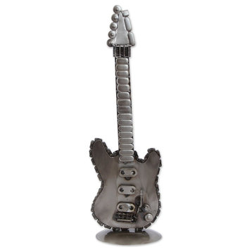 Guitar Glory Recycled Auto Parts Sculpture