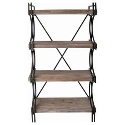 Industrial Bookcases by Crestview Collection