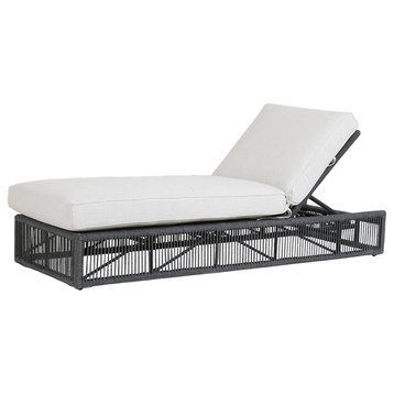 Milano Adjustable Chaise With Cushions, Echo Ash