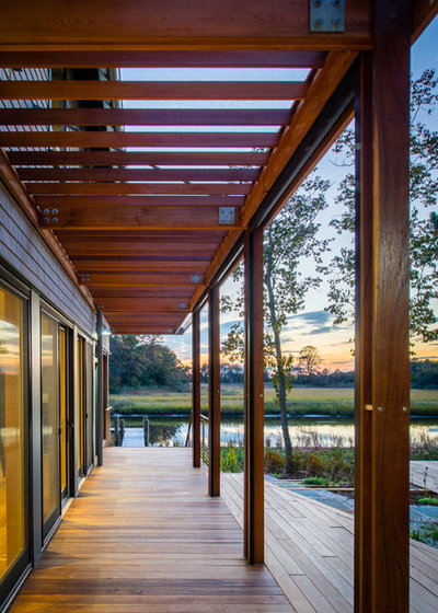 Farmhouse Porch by Gardner Architects LLC