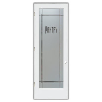 Pantry Door - Ultra Pantry - Primed - 24" x 80" - Knob on Right - Pull Open