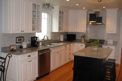 Kitchen - coastal kitchen idea in Other