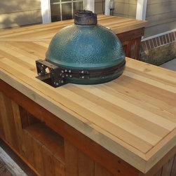 Big Green Egg Table -- "The Sidebar" - Outdoor Dining Tables