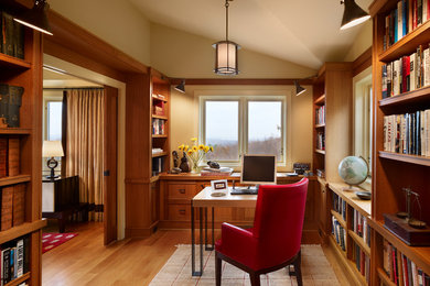 Trendy home office photo in New York