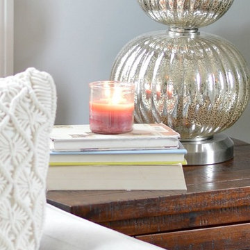 1970's Boston Colonial Gets Woven Wood Shades