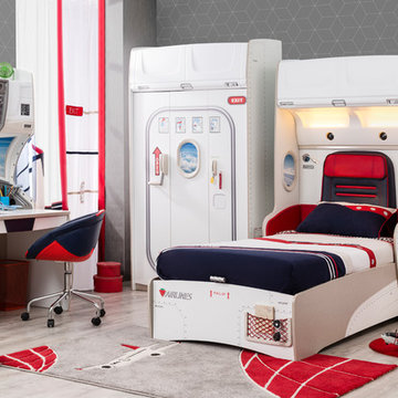 First Class Airplane Kids Bedroom