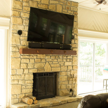 Game House Fireplace