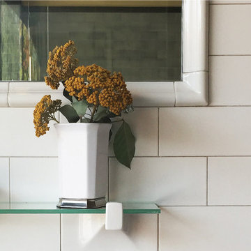 Authentic 3"x 6" field tile in Avalon with trim components
