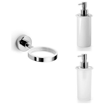 WS Bath Collections 52011 55006 Wall Mounted Soap Dispenser - Polished Chrome /