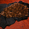 Layered Soft Faux Animal Pelt Carpet, 5'x8'