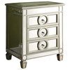 Mirrored 3 Drawer Accent Table