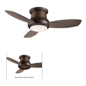 Concept Ii 52 Ceiling Fan Oil Rubbed Bronze Taupe Blade White