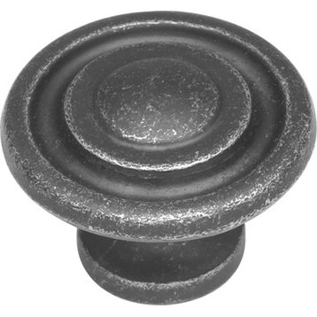 Belwith Hickory 1-3/8 In. Manchester Vibra Pewter Cabinet Knob  P2011-VP Hardwar