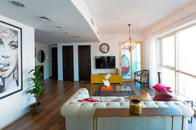 Example of a trendy living room design in Other