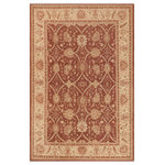 Bareens Designer Rugs - Oriental Ziegler Christia Red Beige Hand-Knotted Wool Rug - 8'11'' x 12'2'' - Enhance the ambiance of your home with this magnificent Persian-influenced Turkish hand-knotted rug made by skilled artisans capable of creating the most exceptional vegetable dyes and hand-spun wool. This exquisite handmade rug is a one-of-a-kind Peshawar Kafkaz, otherwise identified as Chobi, Chobi Peshawar, Oushak, or Ziegler rug. These handmade rugs are crafted in Pakistan utilizing superior-quality wool imported from Australia, New Zealand, and Korea in two types of weaves: the Persian weave and the Mori weave. This rug is meticulously crafted by hand using the finest natural vegetable dyes extracted from local plants. The artisans use a blend of hand-spun local and fine merino wool, resulting in a rug with a compelling texture, higher lanolin content, and longer staple. The artisans occasionally incorporate natural or artificial silk into the pile to enhance specific motifs. The finished product is an awe-inspiring execution of flawless design and an understated palette that exudes elegance.