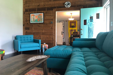 Living room - contemporary living room idea in Atlanta