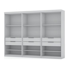 Mulberry Open 3 Sectional Closet, Set of 3, White