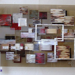 Original paintings on glass - Mixed Media Art