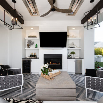 Built-in Entertainment Center in Coto de Caza California Room Remodel