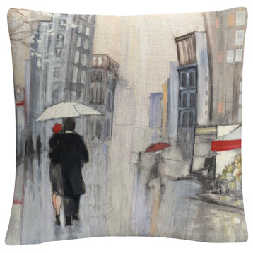 Julia Purinton 'Spring Rain New York Crop' Decorative Throw Pillow
