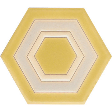 Sisters Ceramic Tile Collection, Hexagon-Tortoise Beach Day