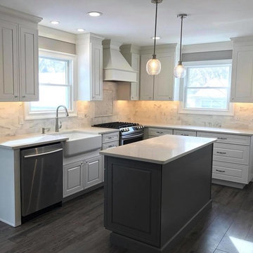 Transitional White Kitchen Remodel