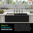 Bellucci Workstation 33" Farmhouse Apron Granite Composite Kitchen Sink MBL
