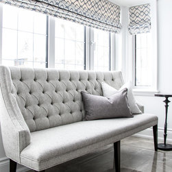 Bright Open plan dining & living room - Upholstered Benches