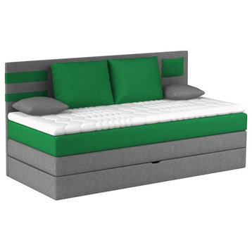 BEN Spring Box Bed, Green