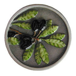 Inviting Home Inc. - Olive Branch Knobs, Hand-Tinted Pewter - Cabinet And Drawer Knobs