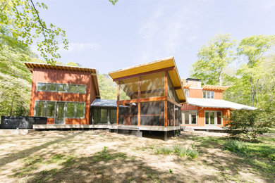 Contemporary exterior home idea in Raleigh