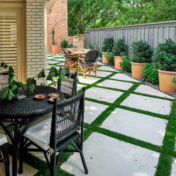 Modern Geometric Oasis: A Contemporary Backyard Retreat | Dallas, TX