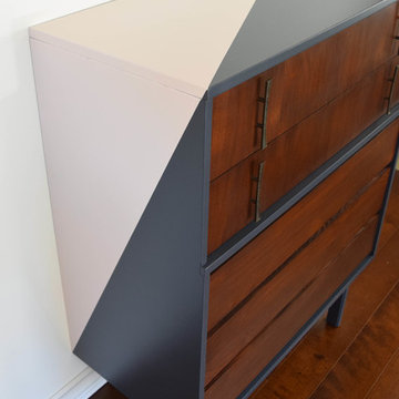 Gray and Pink MId Century Modern