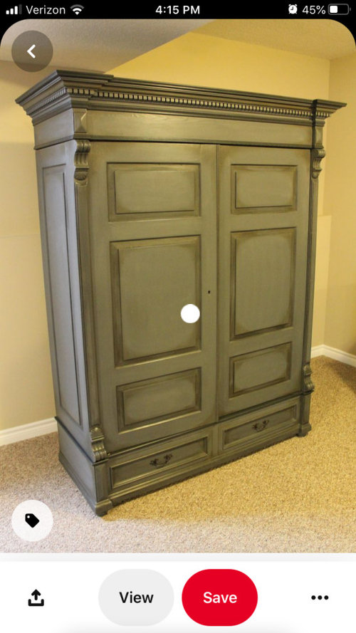 Chalk painting my oak furniture navy blue or gray?
