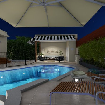 Pool & Cabana | Realistic Renderings