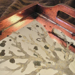 "Holiday Magic" Mirrored Serving Tray - Mirrors