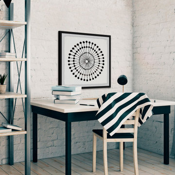 "Spherical Reference" Framed Painting Print