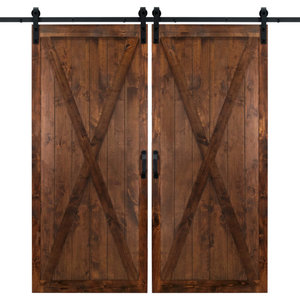 36 X84 Herringbone Double Sliding Barn Doors With Hardware Kit Industrial Interior Doors By Dogberry Collections Houzz