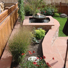 Brick garden bed