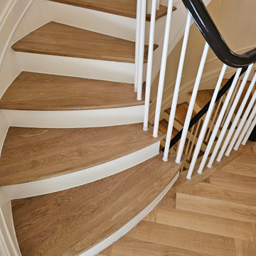 Project #131 | Three-Story Elliptical Staircase in Historic Home