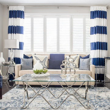 Beautiful Blue Beach Themed Living Room Photo-Shoot