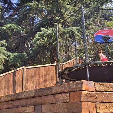 Railroad Tie Garden Walls