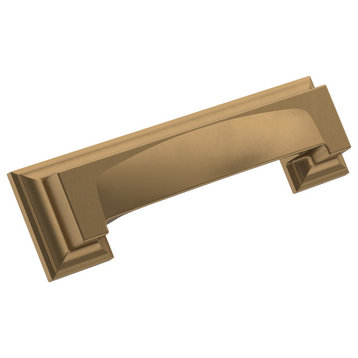 Appoint Cabinet Cup Pull, Champagne Bronze, 3 & 3-3/4" Center-to-Center