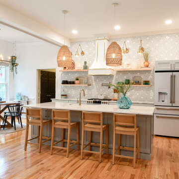 Small Modern Luxe Kitchen Design Fredericksburg, VA | Reico