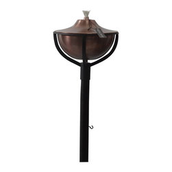 Hauser Classic Torch - Aged Copper - Outdoor Lighting