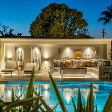 Olcay Mix & Pool Garden Grey Porcelain Tiles - Cesme,Izmir Villa