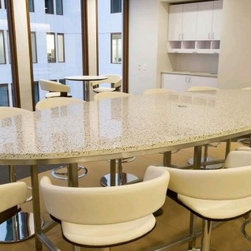 IceStone Conference Table in Sage Pearl at FTI Consulting - Dining Tables
