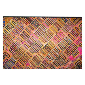 Mogul Interior - Decorative Tapestry Throw Kutch Embroidery Wall Hanging - Tapestries