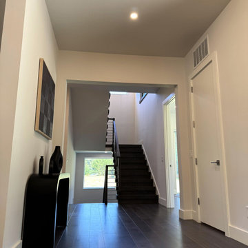 Project #137 | Maple Staircase with Stainless Steel Railing
