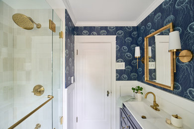 Inspiration for a coastal bathroom remodel